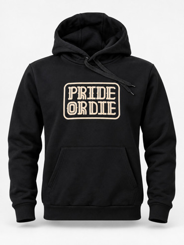 Pride Or Die Crown Taker hoodie - black
